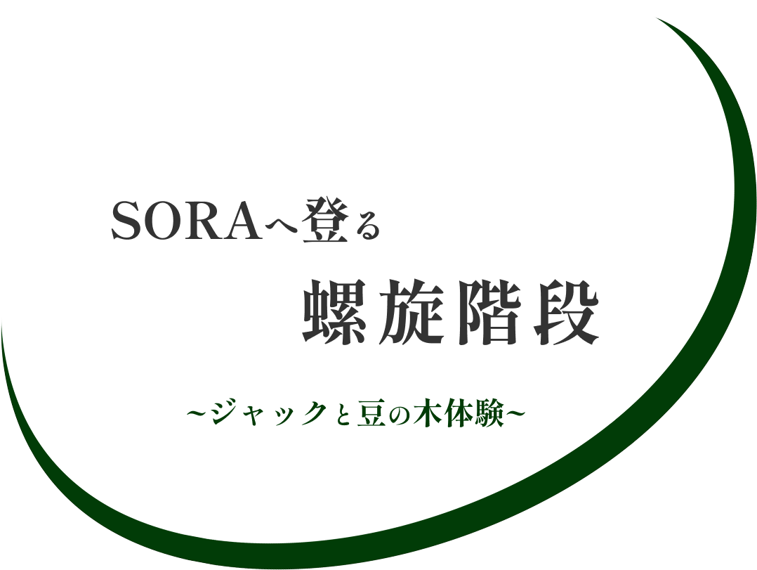 SORAへ登る 螺旋階段 ~ジャックと豆の木体験~