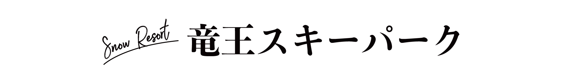 竜王スキーパーク